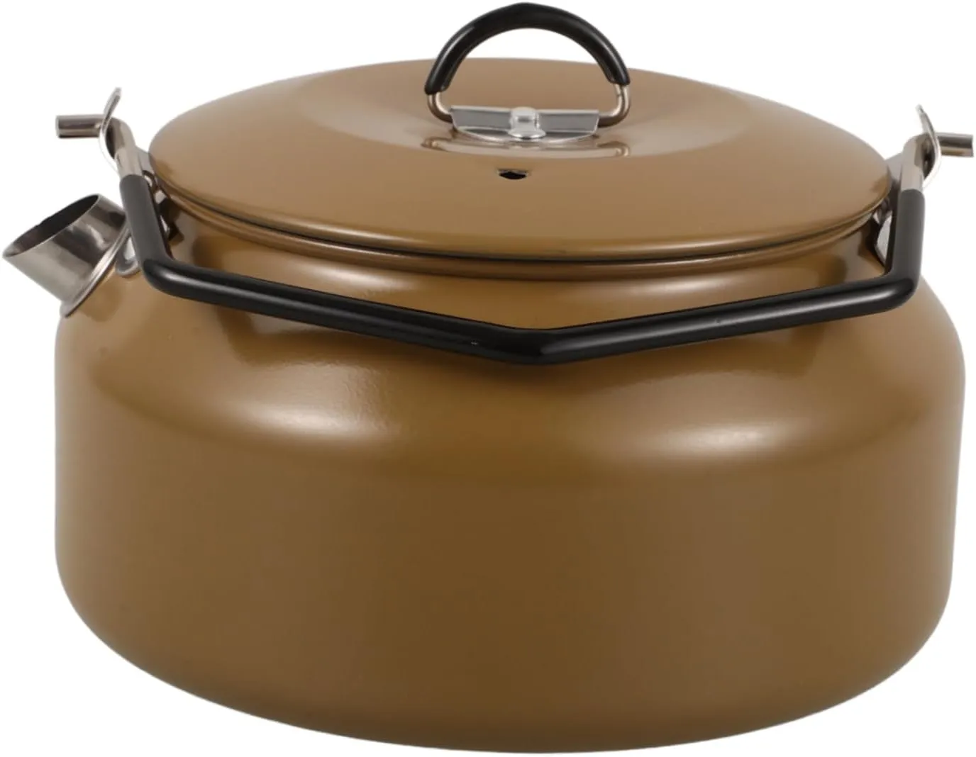 Camping Water Kettle Portable Tea Pot Outdoor Cooking Stovetop Kettle Stainless Steel Easy to Carry
