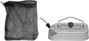 Camping Water Kettle,Stovetop Teapot,Water Boiler,Portable with Mesh Bag Tea Kettle Coffee Pot for Backpacking Fishing Travel, with bag and spout