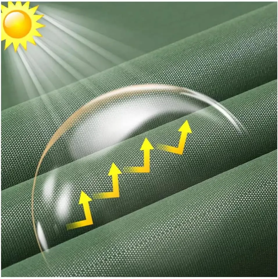 Canvas Chute Section with Grommets, Heavy Duty Tear-Resistant Tarpaulin, High-Altitude Unloading Cargo Conveyor, for Moving, Loading and Unloading Goods(Green,2x40m)