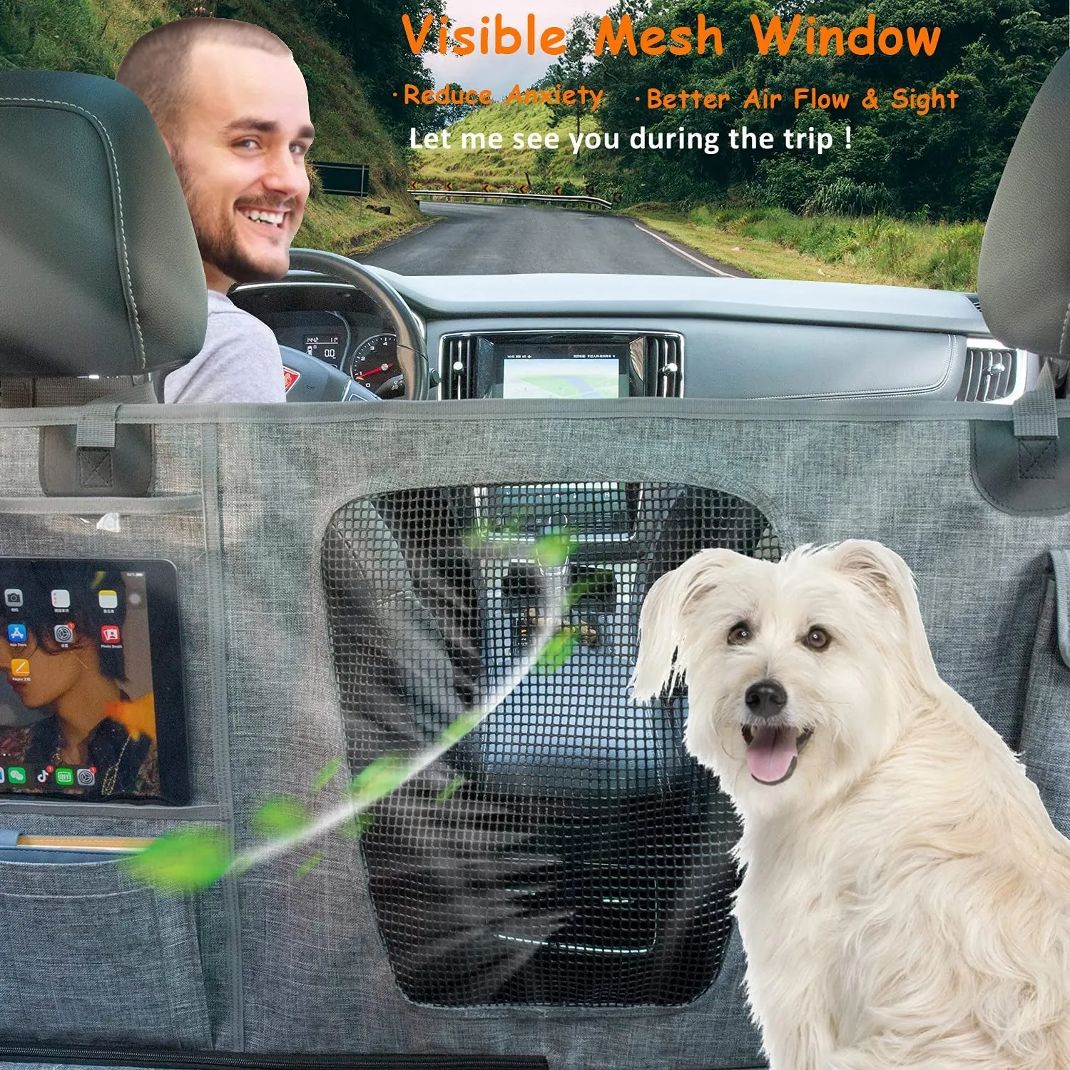 Car Dog Hammock Seat Cover