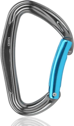 Carabiner Clip, 24KN D Shape Carabiner Lock Aluminum Carabiner Safety Survival Buckle Hook Keychain Outdoor Rock Climbing Equipment Protect Buckle
