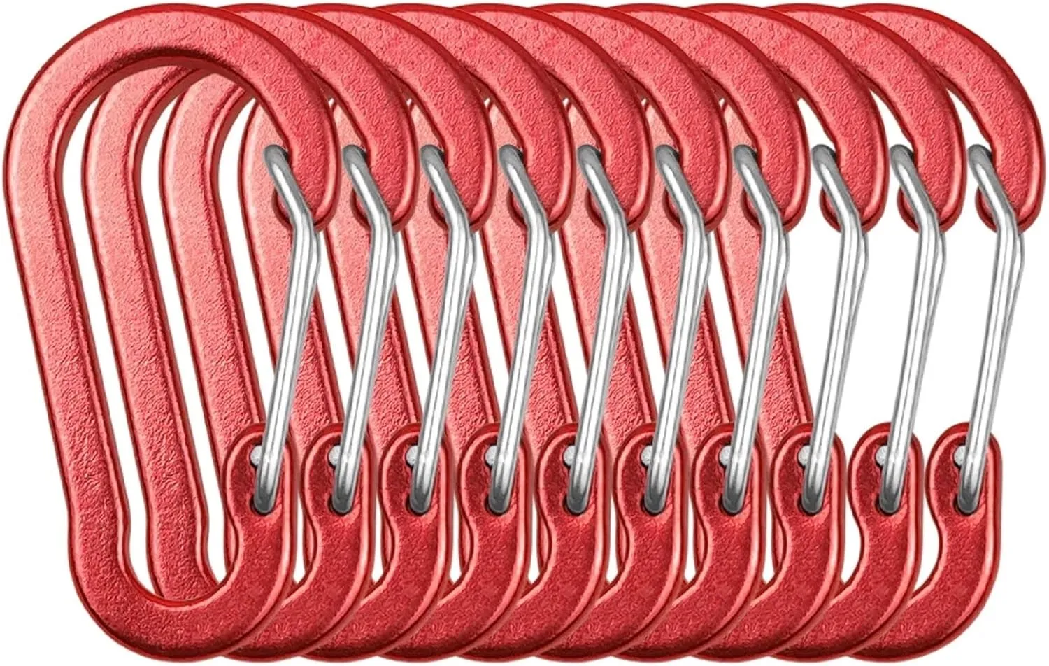 Carabiner Clips Carabiner Clips Mini Aluminum Alloy Keychain Carabiner Clip D Rings for Camping Hiking Fishing Backpacking(Gold 5 Pack)