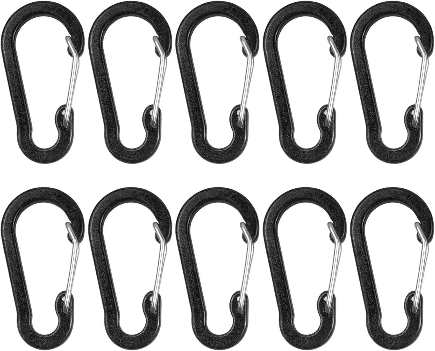 Carabiner Clips Carabiner Clips Mini Aluminum Alloy Keychain Carabiner Clip D Rings for Camping Hiking Fishing Backpacking(Gold 5 Pack)