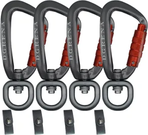 Carabiner, Keychain, Spring Buckle，Made of high Hardness Aluminum which is Suitable for hammocks, Home Tools, Camping, Hiking, utilities, and etc.