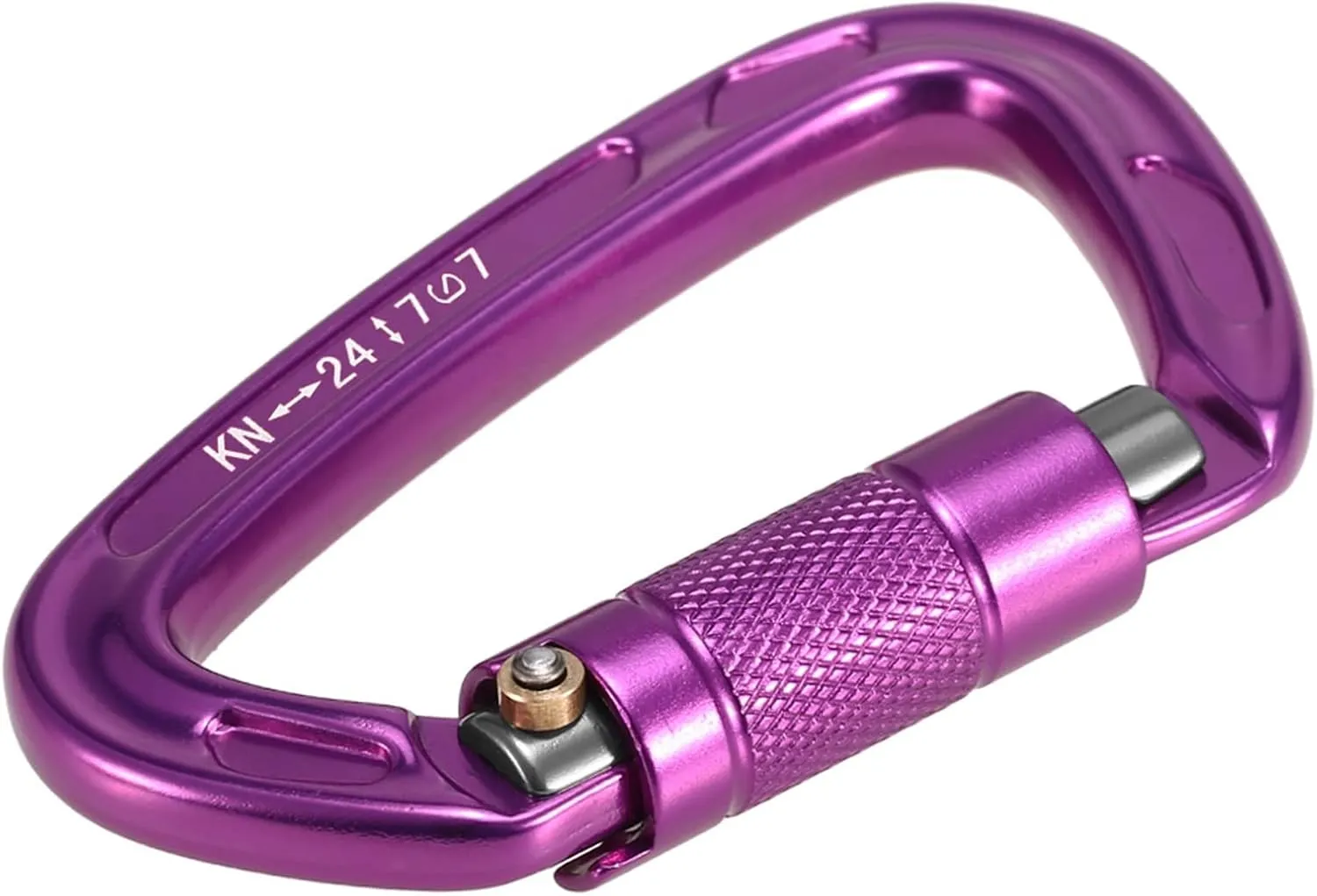 Carabiner Snap Hooks Outdoor 24KN Twist Locking GateAuto Lock D-Ring Buckle Climbing Rappelling Canyoning Hammock Locking Clip
