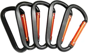 Carabiner,Carabiner Clip, Carabiner Clips 5PCS Large Carabiner Aluminum Alloy Practical Hook Keychain Climbing Equipment Multi-Function Carabiner
