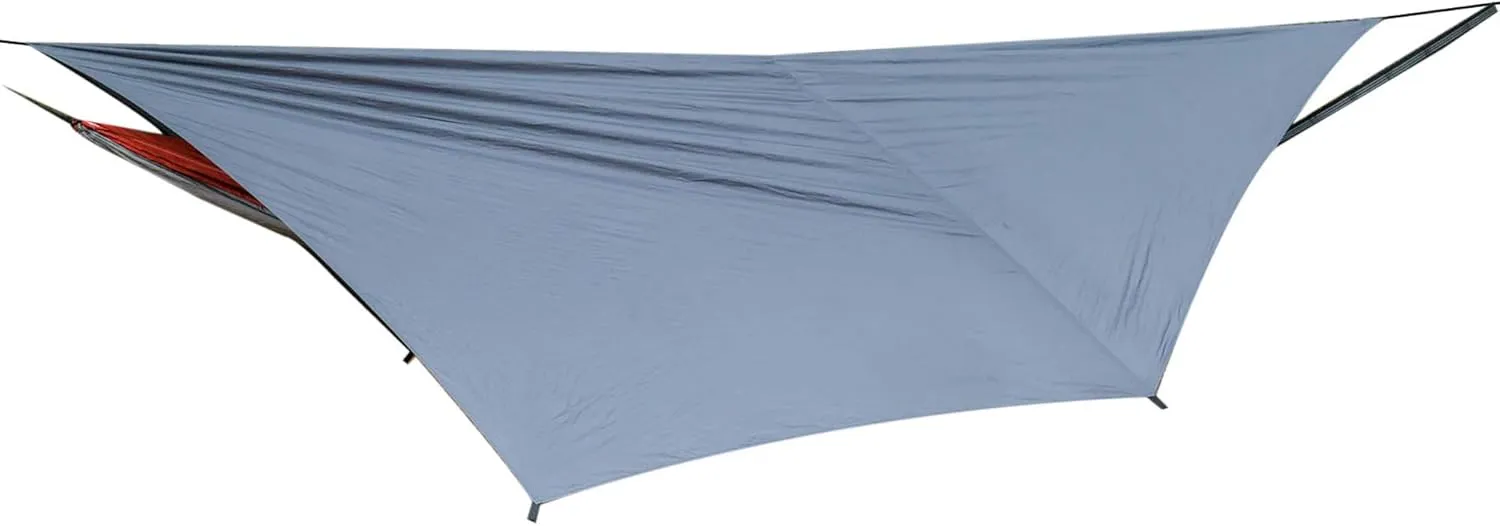 Castaway Travel Hammocks Rain Fly Tarp – 9.5 ft x 9 ft. Waterproof Camping Shelter Canopy – Lightweight, Backpacking, Easy Setup for All Hammocks – Fits Single and Double Size