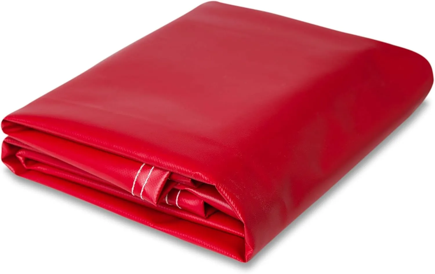 CCS Waterproof Vinyl Tarp – Heavy Duty Tarpaulin with Rustproof Grommets for Truck Cover, Construction, Farm Equipment & Outdoor Protection (Red, 8x10 Ft)
