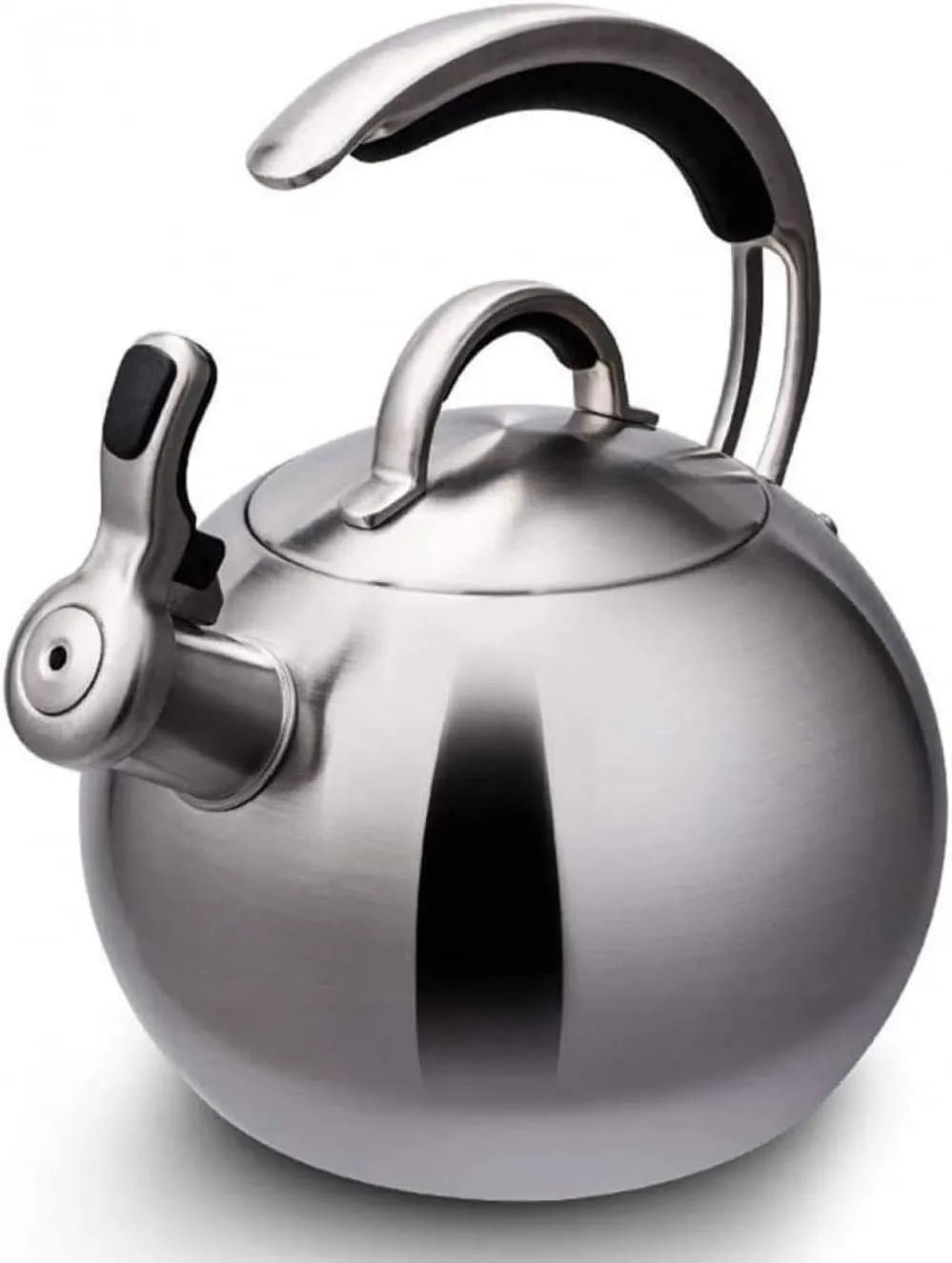 CGLTD Kettle,Kitchen Gas Stainless Steel Tea for Stove Top Pour Over Coffee and Stovetop Whistling Tea Pot Silver Quick Boil Kettle Dignified