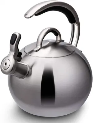 CGLTD Kettle,Kitchen Gas Stainless Steel Tea for Stove Top Pour Over Coffee and Stovetop Whistling Tea Pot Silver Quick Boil Kettle Dignified