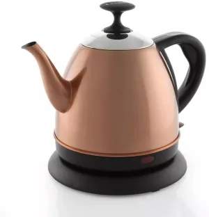 Chantal Electric Kettle, Royale Series, 32 OZ, Stainless Steel BPA-Free, Boil-Dry Guard, Multi-use Spout (Copper)