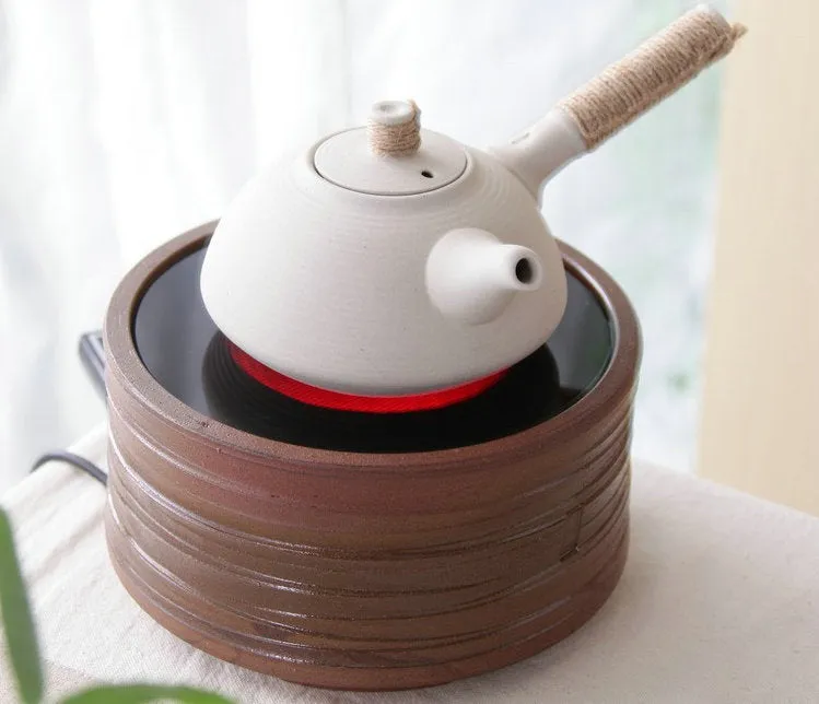 Chaozhou "Sha Tiao" Water Boiling Kettle in White Clay 680ml