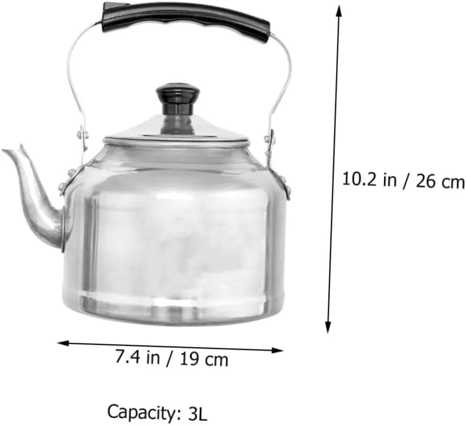 Ciieeo Aluminum Tea Kettle Tea Pot Travel Friendly Design for Home Camping Use Heat Resistant Handle for Pouring