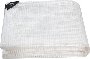 Clear Greenhouse Heavy Duty tarp 14 Mil Clear Waterproof Cover,UV Resistant Poly Tarp with Grommets 6 x12ft Superior Strength,for Gardening, Farming, Nursery, Garden