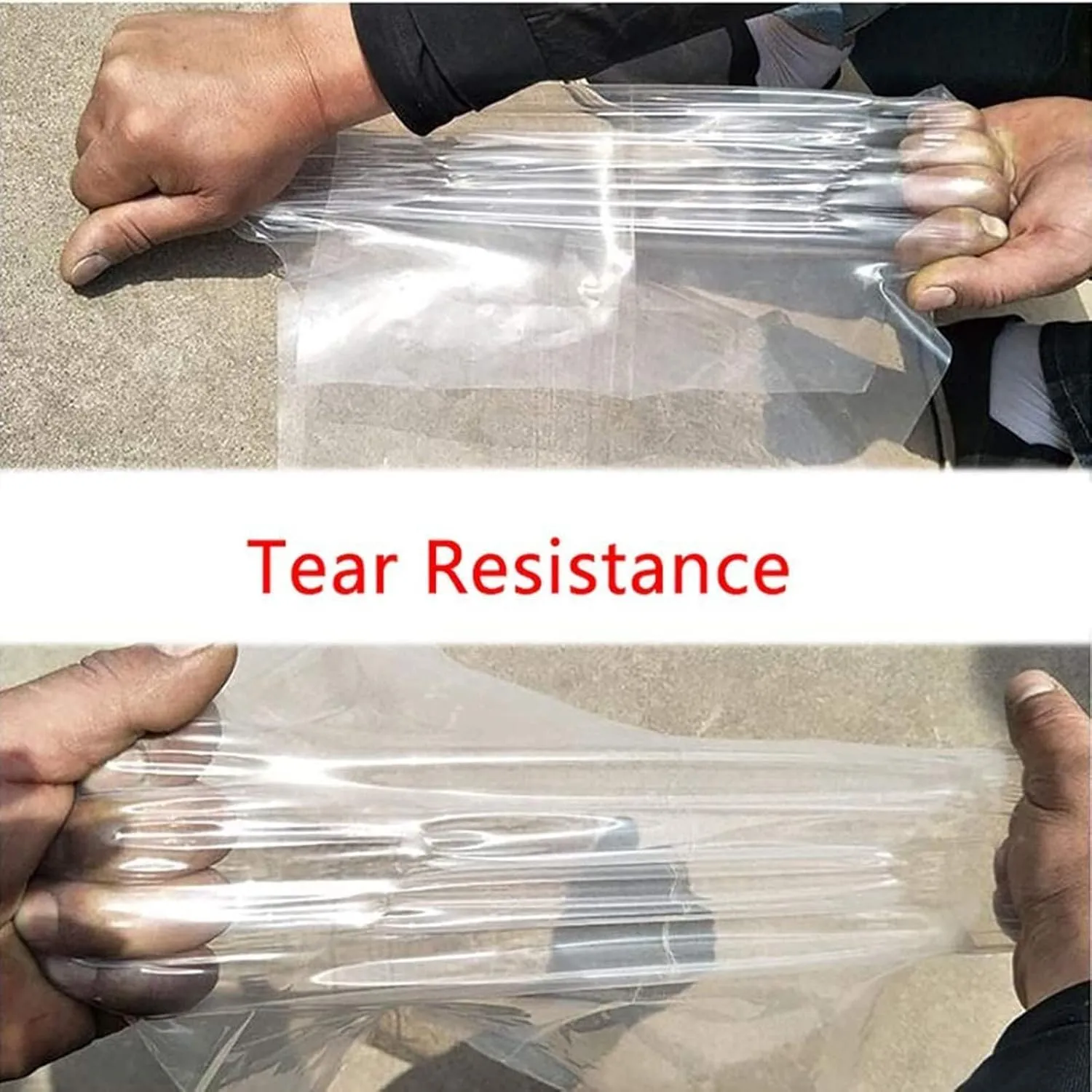 Clear Tarpaulin Cover Waterproof 20x20ft, Clear Poly Tarps Heavy Duty Waterproof, Transparent Tarp Waterproof with Rustproof Grommets, UV Resistant, with Ropes