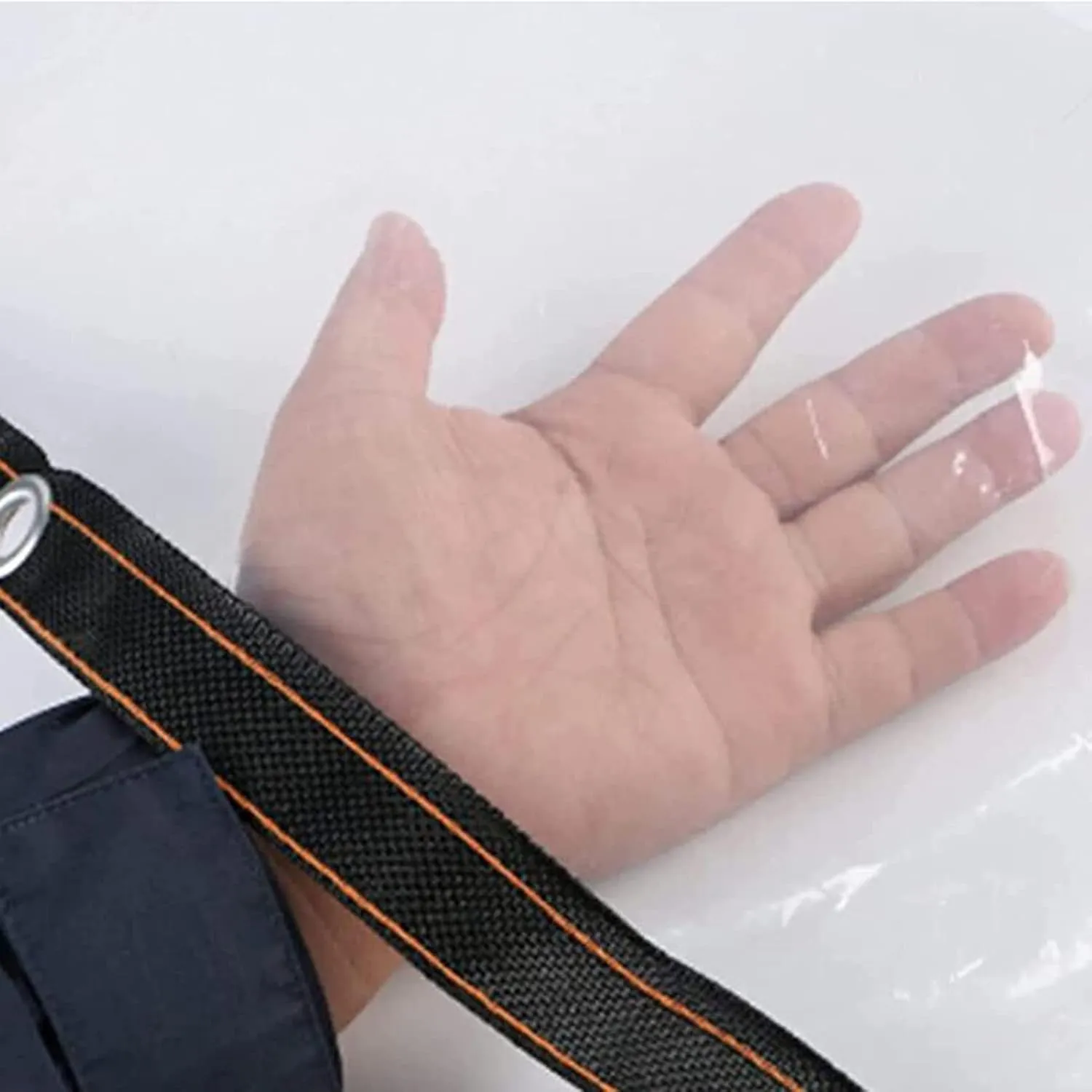 Clear Tarpaulin Cover Waterproof 20x20ft, Clear Poly Tarps Heavy Duty Waterproof, Transparent Tarp Waterproof with Rustproof Grommets, UV Resistant, with Ropes