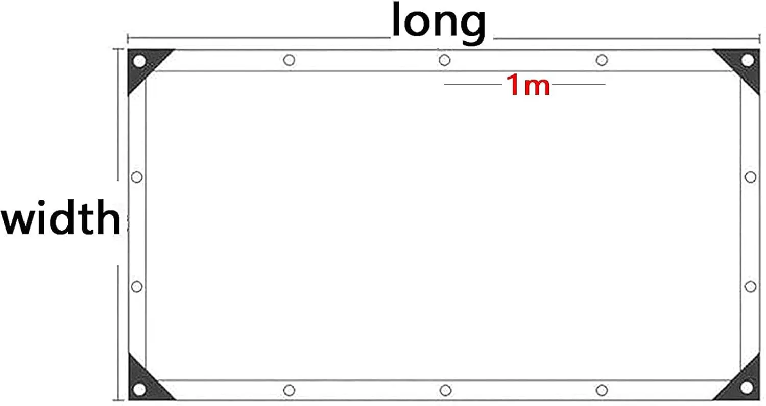 Clear Tarpaulin Cover Waterproof 20x20ft, Clear Poly Tarps Heavy Duty Waterproof, Transparent Tarp Waterproof with Rustproof Grommets, UV Resistant, with Ropes