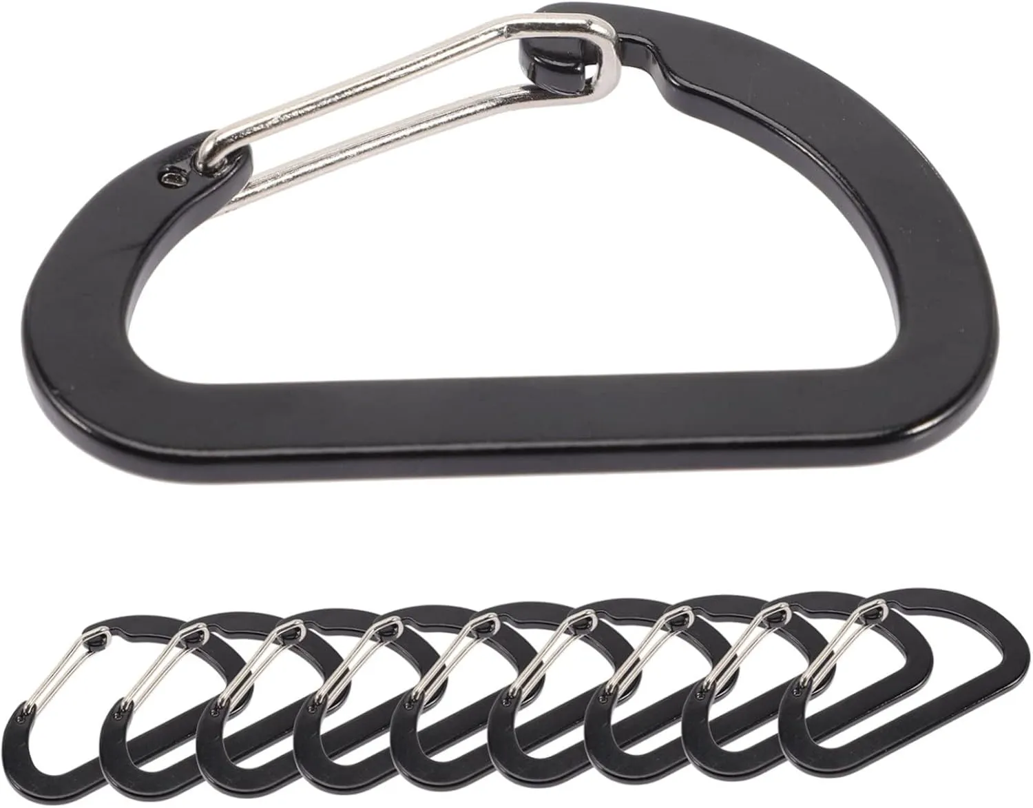 Climbing Carabiner Clip Set Pcs Hooks D-Shaped Buckles for Outdoor Activities