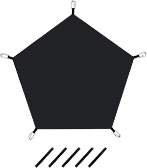 Climbing Dome Hammock - Waterproof Hammock Swing | Pentagon Jungle Gym Hammock with Connecting Rings and Straps | Dome Climber Swing Attachment | Outdoor Play Equipment | Climber Accessories for Kids
