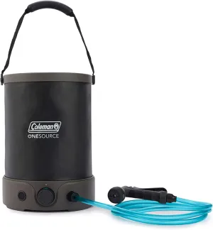 Coleman OneSource Rechargeable Outdoor Camping Gear: Camp Shower, Cordless Vacuum, Fan, Speaker, & Air Pump Options with Included Rechargeable Battery