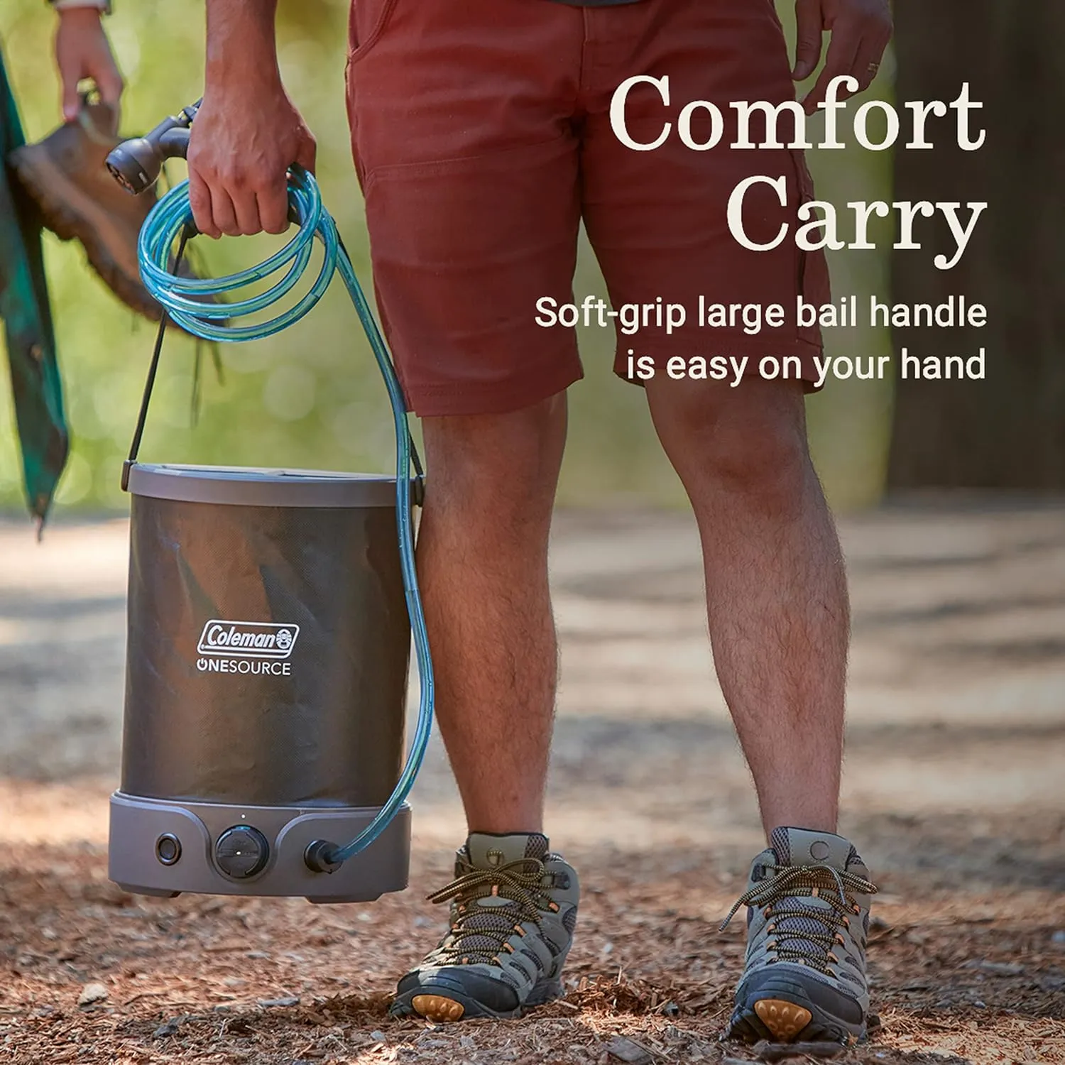 Coleman OneSource Rechargeable Outdoor Camping Gear: Camp Shower, Cordless Vacuum, Fan, Speaker, & Air Pump Options with Included Rechargeable Battery