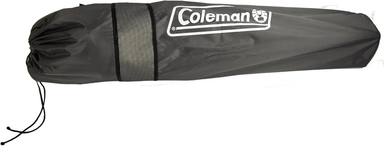 Coleman Portable Quad Camp Chair with 4-Can Cooler, Cushioned Seat & Back with Side Pockets & Cup Holder, Carry Bag Included