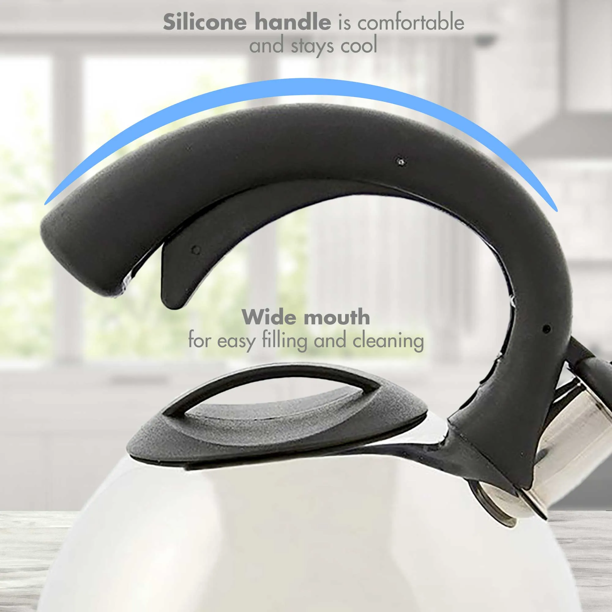 Colin Whistling Kettle, 3 Quart, Stainless Steel - Primula
