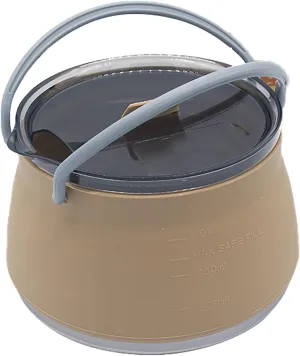 Collapsible Camping Cookware, Camping Pot, Foldable Compact Hiking Camping Pots and Pans Set for Outdoor Hiking