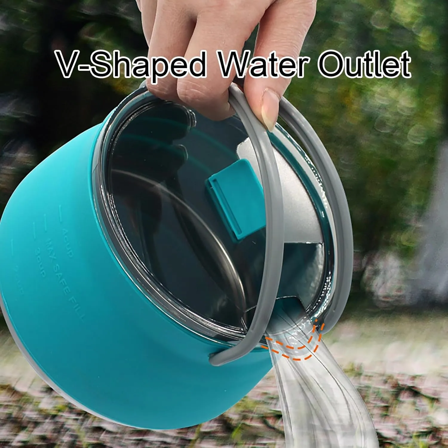 Collapsible Camping Cookware, Camping Pot, Foldable Compact Hiking Camping Pots and Pans Set for Outdoor Hiking