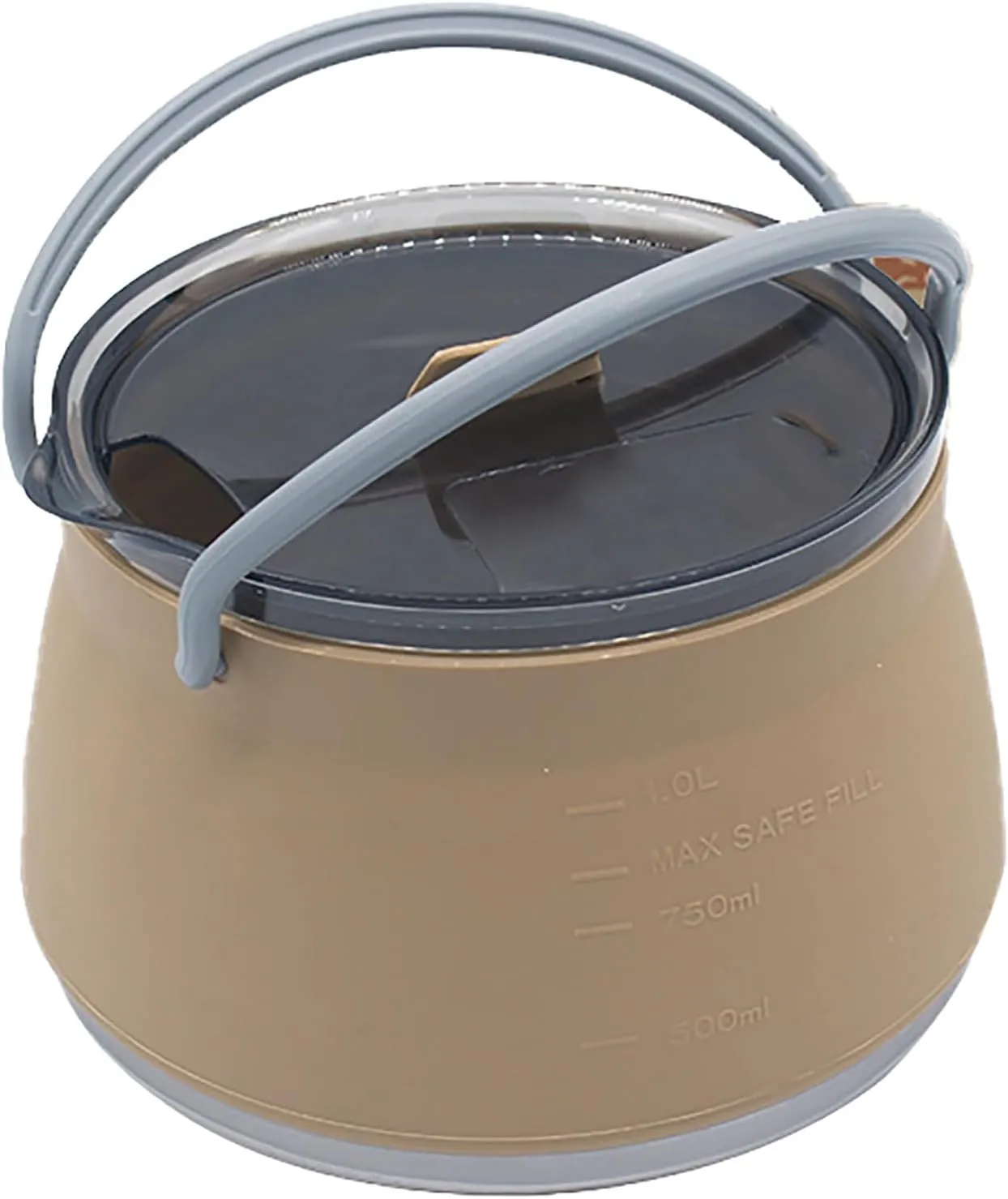 Collapsible Camping Cookware, Camping Pot, Foldable Compact Hiking Camping Pots and Pans Set for Outdoor Hiking