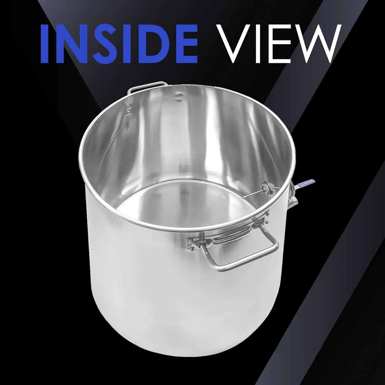 CONCORD Stainless Steel Home Brew Kettle Stock Pot (Weldless Fittings) (160 QT/ 40 Gal)