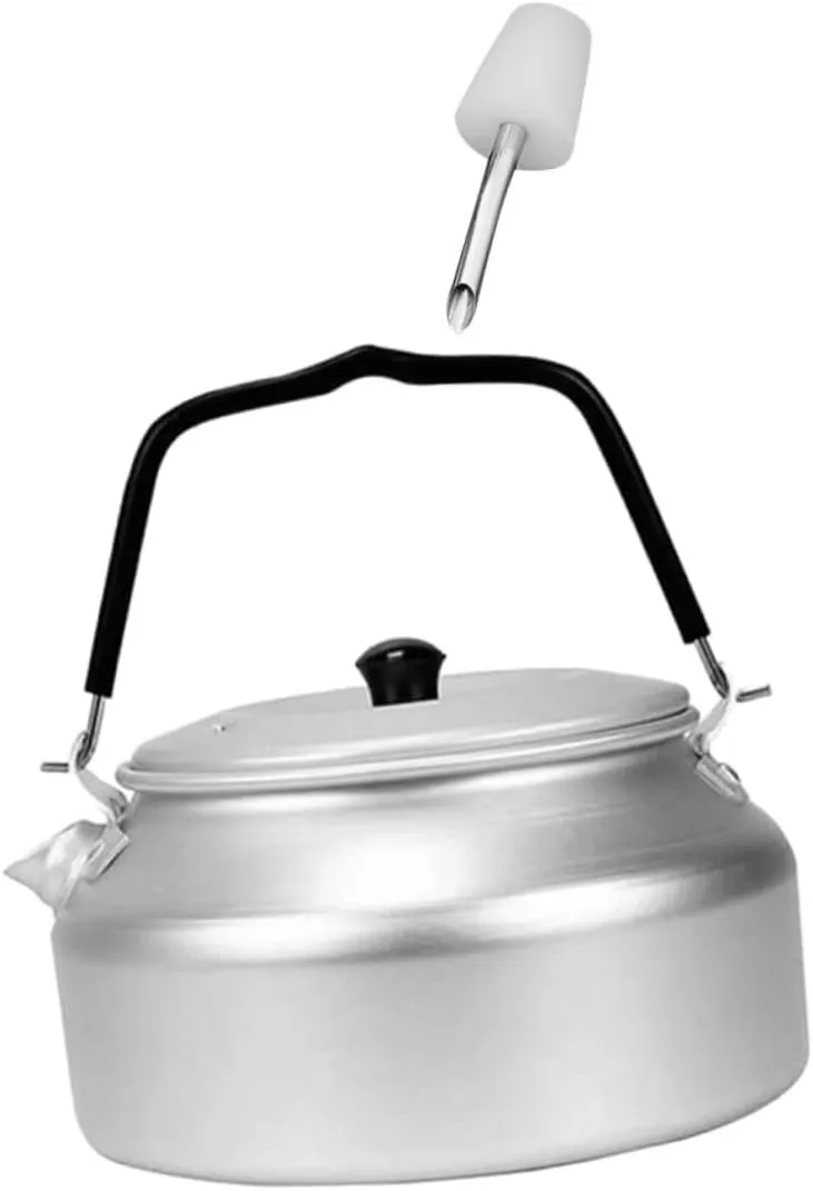 Convenient Stovetop Kettle for Camping Portable Outdoor Tea Pot Handle 0.9l Capacity Perfect for Hiking