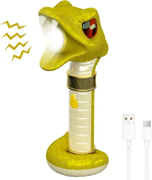 COSOOS Rechargeable Flashlight for Kids, Hiss & Music Mode, Kids Flashlight Toys, Outdoor Camping Gear Accessories, Christmas Stocking Stuffer for Kids 3 4 5 6 7 8 9 Years Boys Girls