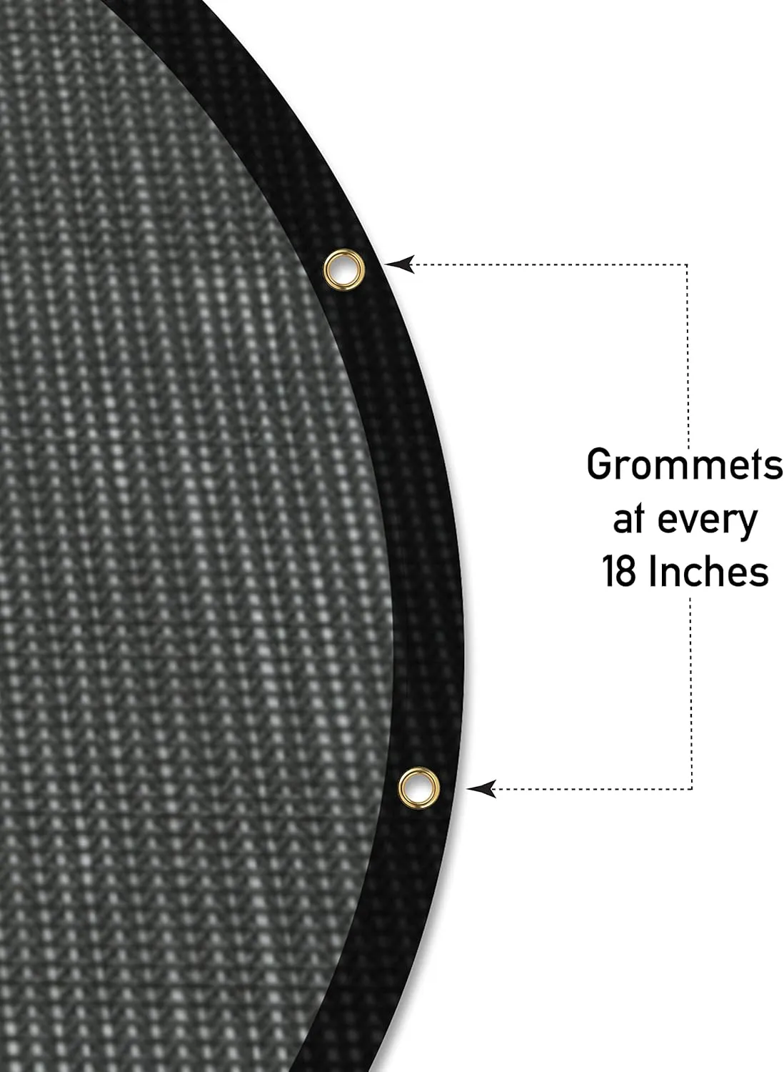 Covers & all Round Mesh Tarps, 6 Oz 20 mil Polyester Protective Cover with Reinforced Edges, Multipurpose Shade Cloth for Patio Garden Backyard Pools Tubs Construction Equipment (10 Feet)