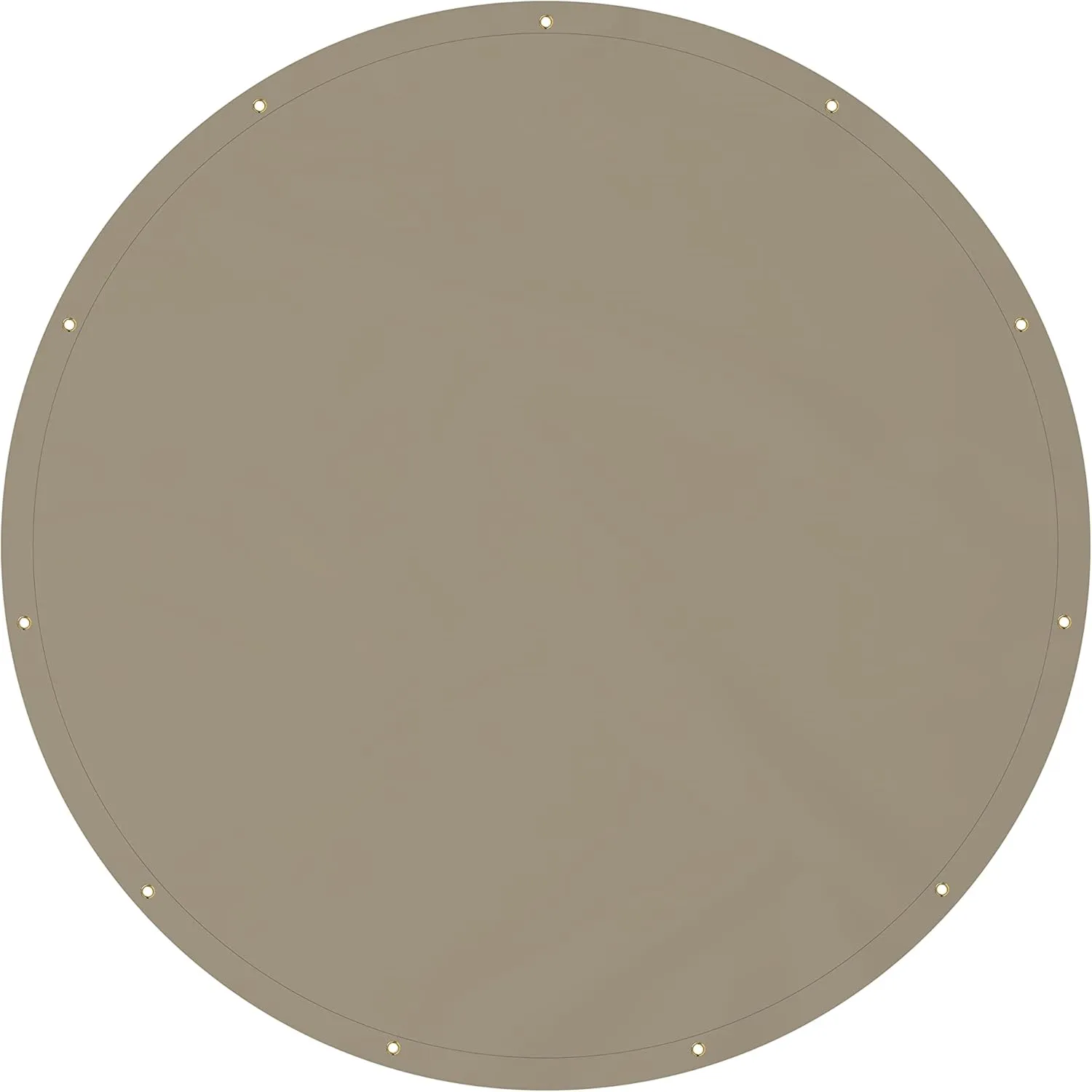 Covers & all Round Tarps, 12 Oz Made of Waterproof Tear and UV-Resistant Fabric, Multipurpose for Pool Patio Garden Equipment Sports Fields (5 Feet, Beige)