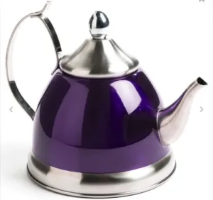 Creative Home Nobili Tea Stainless Steel Tea Kettle, Purple