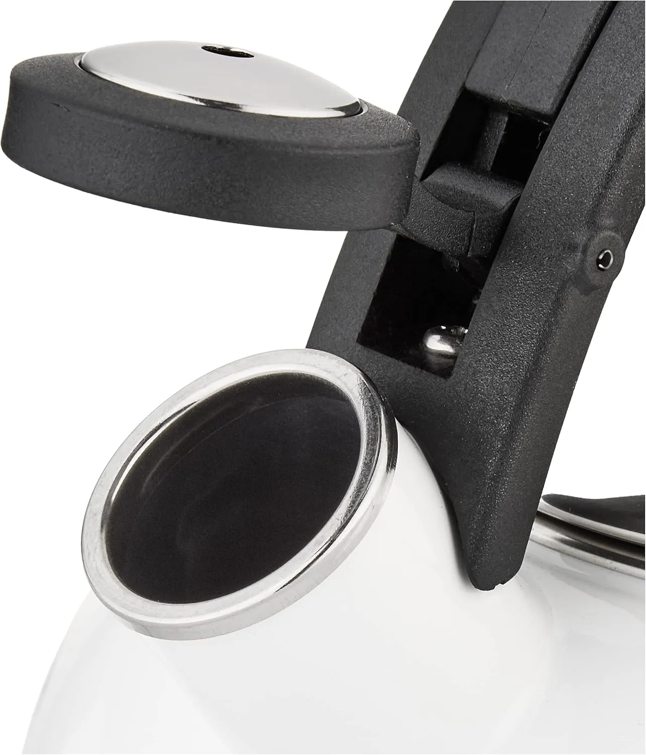 Cuisinart CTK-EOS2W Peak 2-Quart Teakettle, Make 2-Quarts of Boiling Water in this Classic Tea Kettle, Whistle Sound to Signal Water is Ready, White