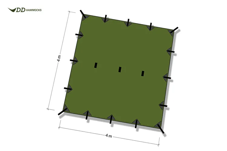 DD Hammocks Tarp 4 x 4 meter