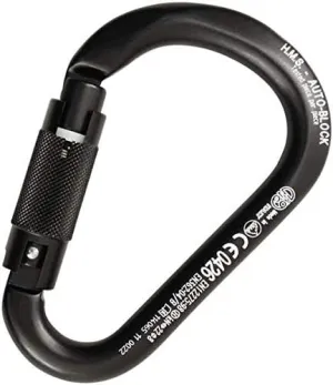 Desconocido Kong H.M.S. Aluminum Buckle Twist Lok-Anodised Carabiner Adult Unisex Black (Black) One Size