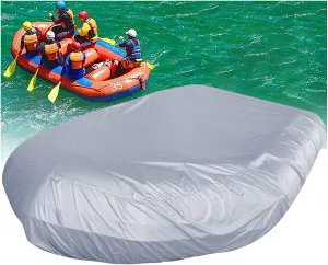Dinghy Covers 7 Sizes Boat Tarp Waterproof Anti-UV Row Boat Cover for Small Inflatable and Rigid Inflatable Boats,470 * 210 * 46cm