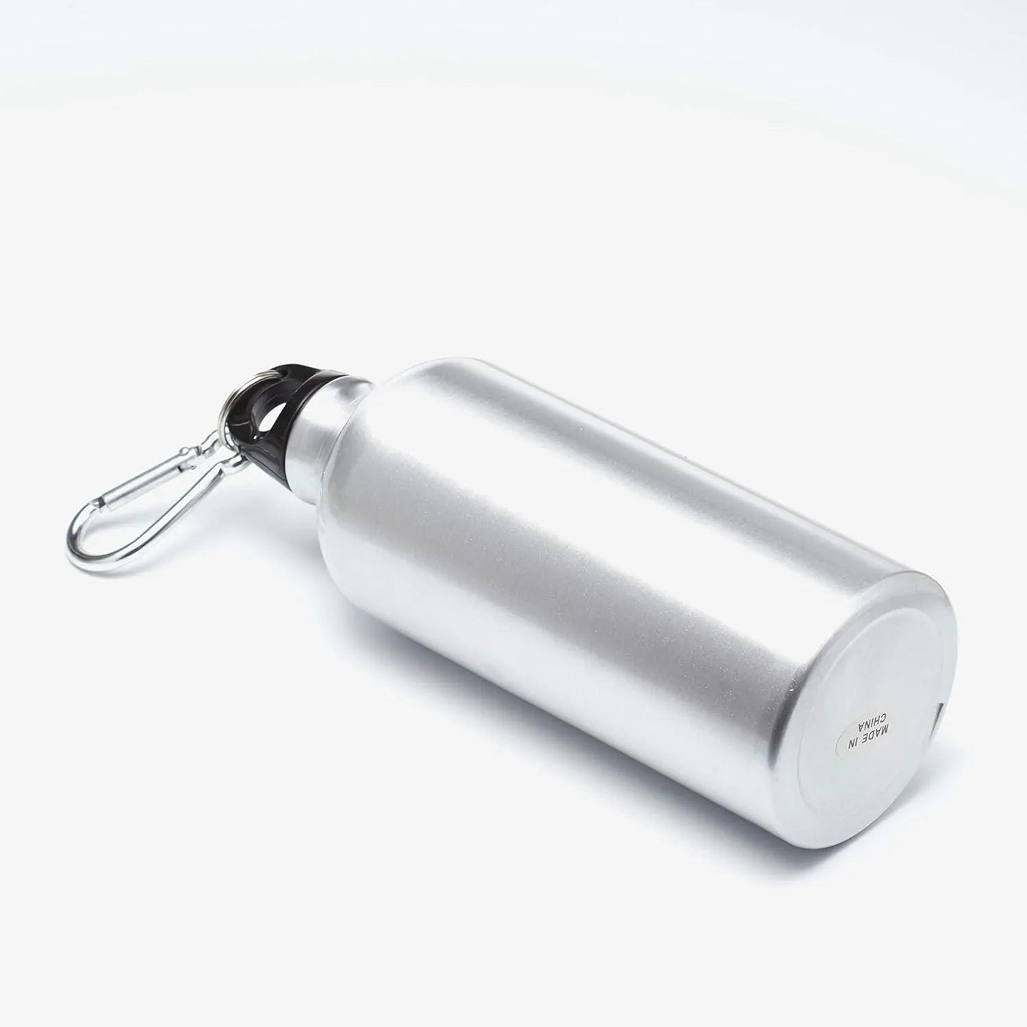 DISCOUNT PROMOS Custom Aluminum Water Bottles 20 oz. Set of 50, Personalized Bulk Pack - Perfect for Gym, Hiking, Any Indoor/Outdoor Activities - Silver
