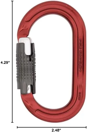 DMM Ultra O Locksafe Red 3-Stage Auto-Locking Carabiner