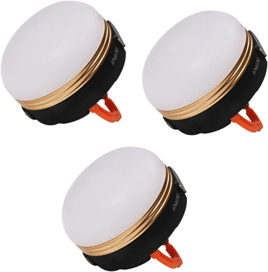 DOITOOL 3pcs Led Camping Lantern 300 Lumens 3 Modes Rechargeable Battery Tent Lamp with Magnet Portable Emergency Light for Camping