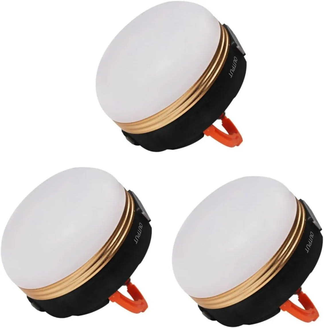 DOITOOL 3pcs Led Camping Lantern 300 Lumens 3 Modes Rechargeable Battery Tent Lamp with Magnet Portable Emergency Light for Camping