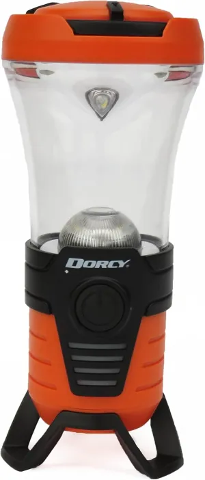 Dorcy 120-Lumen Rechargeable Water Resistant USB Power Bank Camping Lantern with Bluetooth Speaker, Orange (41-1087)