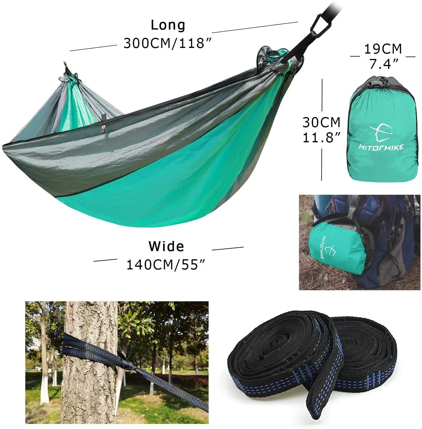 Double Camping Hammock: Lightweight for Backpacking & Outdoor Relaxation