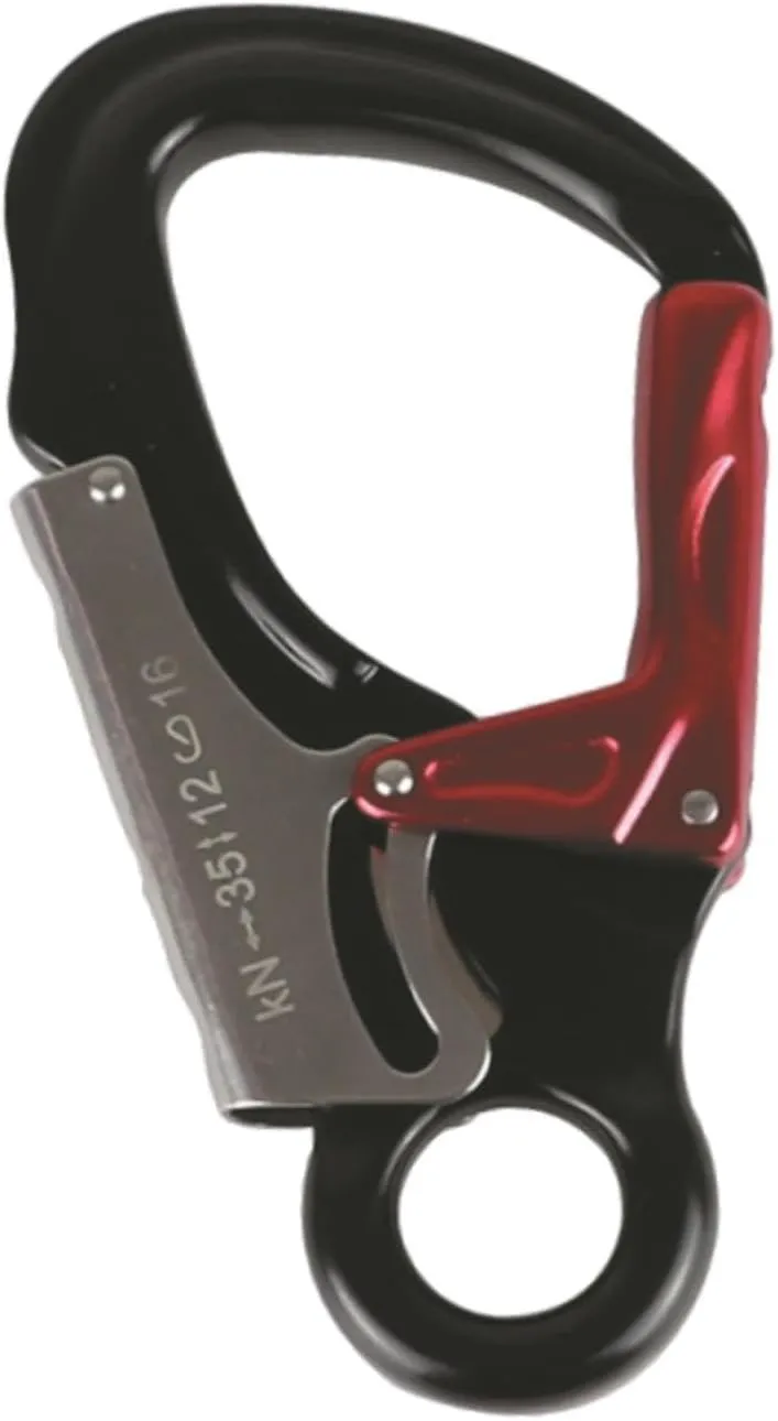 Double Locking Snap Hook Self Locking Carabiner Clip Smooth Key Nose Gate Aluminum Rock Climbing Carabiner for Mountaineering