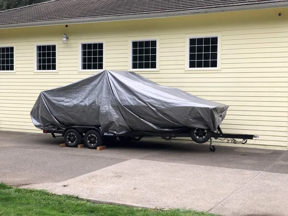 Dry Top 225334 22533 25X33'Silver/Brown Poly TARP(14X14 Weave), Feet