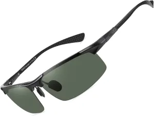 DUCO Men's Sports Polarized Driving Carbon Fiber Sunglasses for Men UV400 Protection DC8277