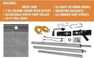 Dump Trailer Tarp Kit 7'x18'